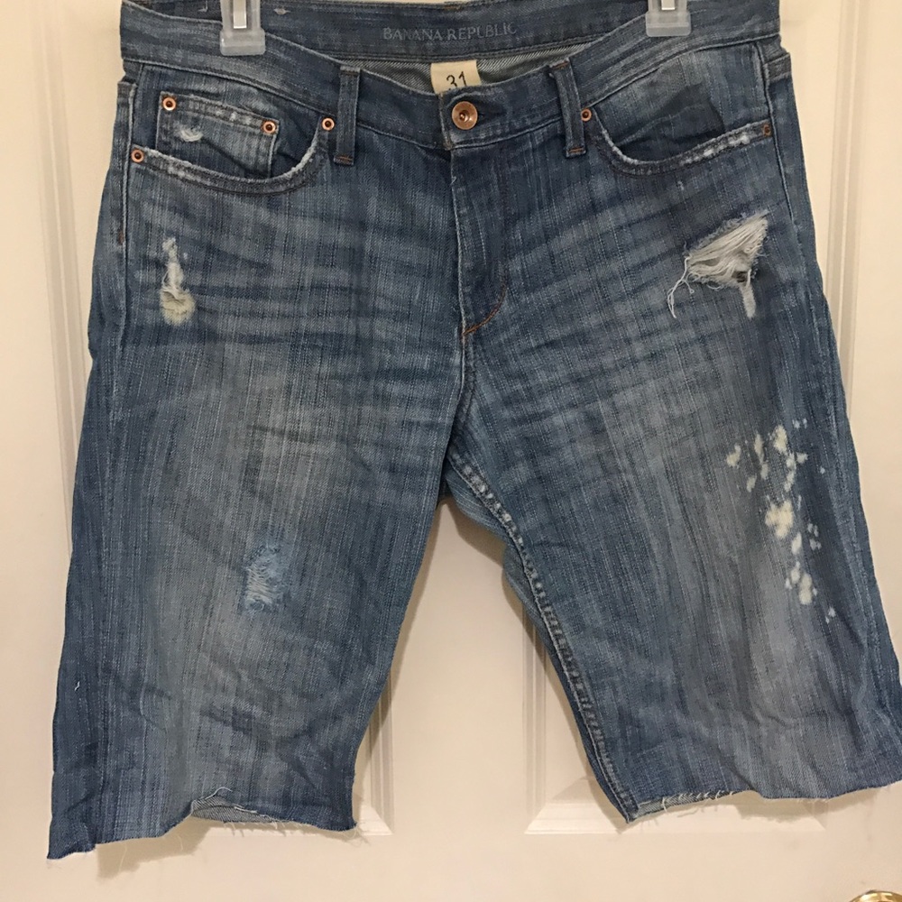 Banana republic distress Jean cut off shorts 31